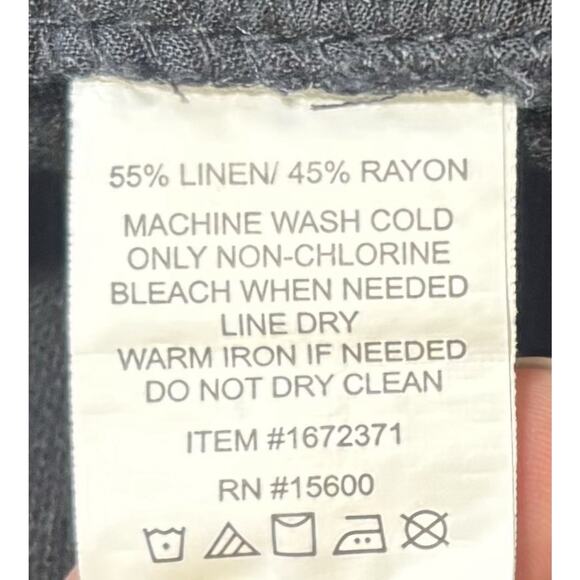 Lot Of 2 Briggs Size XXL Pull on Pants Stretch Waist Straight Casual Linen Blend - Picture 9 of 12